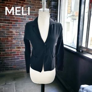 MELI navy blue KNIT jacket blazer XS